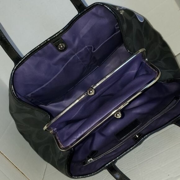 Coach Shoulder Bag Optic C Signature Applique Poppy GLAM TOTE WOMEN'S WOMAN'S - Picture 9 of 15